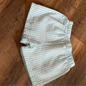 light blue gingham shorts